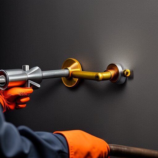 tuyau - métal - gris - doré - plomberie - main - gants - orange - réparation - mur - CAEN-PLOMBERIE - 14 tuyau - métal - plomberie - gris - doré - main - gants - orange - réparation - mur - CAEN-PLOMBERIE - 14